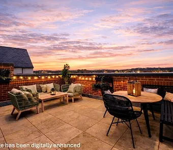 Delightful Riverside Roof Terrace, Balcony & Double Garage, Sticklepath, Barnstaple, Devon, EX31 - Webbers